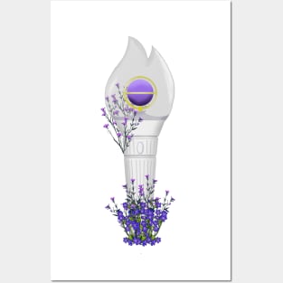 Everglow Floral Lightstick kpop Posters and Art